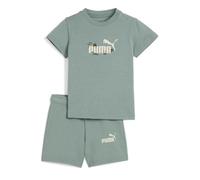 PUMA MINICATS SANDY ADVENTURES Tee and Shorts Set INF, Trajes de punto Mixte bébé, Green Moon, 68