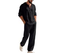 Ensemble Veste et Pantalon Classique pour Homme - Coupe Moderne et élégante pour Occasions Formelles Mariages et Milieu Professionnel - pièce incontournable pour et Polyvalent (Black, XXL)