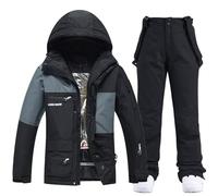 Ensemble Veste et Pantalon de Ski pour Homme - Combinaison de Neige imperméable pour l'hiver - Veste de Snowboard Coupe-Vent - Combinaison de Ski Vestes de Ski et Pantalons Ski