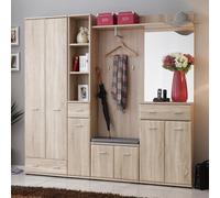 Ensemble Vestiaire 7P "Armario IV" 203cm Chêne
