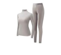 Ensemble Vetement Thermique Femme Haut Thermique Col Roulé - Legging Chaud Hiver Taille Haute DéContracté Couche De Base LéGer Chauffante ÉLastique Manches Longues Non Marquant