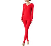 Ensemble Vetement Thermique Femme Haut Thermique Manches Longues, Legging Chaud Hiver Col Rond Couleur Unie Slim ExtéRieur LéGer Long sous Respirants Couche De Base