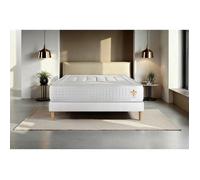 Ensemble Vingt-Quatre 160 x 200 cm sommier Kit Blanc