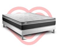 Ensemble Vital Care 160 X 200 Cm Sommier Kit Blanc
