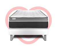 Ensemble Vital Care 90 X 190 Cm Sommier Kit Blanc