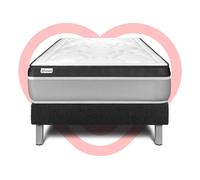 Ensemble VITAL ERGO 90 x 190 cm sommier kit noir