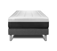 Ensemble VITAL FORM 120 x 190 cm sommier Kit gris - 22cm - Ressorts ensachs et mmoire de forme - Tonique - Sommier kit Gris