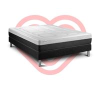 Ensemble VITAL FORM 140 x 190 cm sommier kit noir