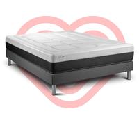 Ensemble VITAL FORM 140 x 200 cm sommier Kit gris
