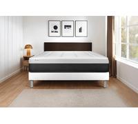Ensemble VITAL FORM 140 x 220 cm Sommier Kit Blanc - 22cm - Ressorts ensachs et mmoire de forme - Tonique - Sommier kit Blanc