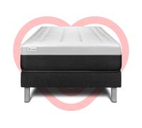 Ensemble Vital Form 90 X 200 Cm Sommier Kit Noir