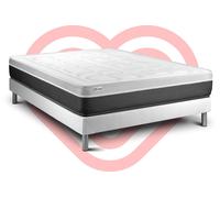 Ensemble VITAL SOFT 160 x 200 cm sommier Kit blanc