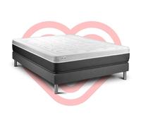 Ensemble VITAL SOFT 200 x 200 cm sommier Kit gris