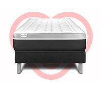 Ensemble VITAL SOFT 90 x 200 cm sommier Kit Noir