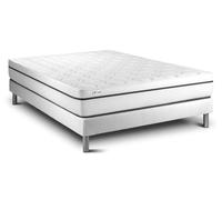Vitalit Ensemble Matelas Sommier Vital Spa 160x200 cm – Sommier blanc (en kit)