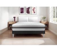 Ensemble VITALMEMO BACK 150 x 200 cm Sommier Kit Noir - 26cm - Mousse polyurthane mmoire de forme - Moelleux - Sommier kit Noir