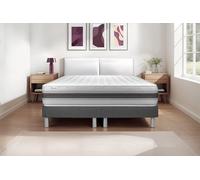 Ensemble VITALMEMO BACK 160 x 200 cm - 26cm - Mousse polyurthane mmoire de forme - Moelleux - Double sommiers Gris