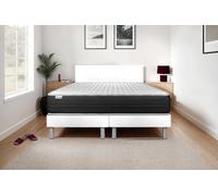 Ensemble Matelas Sommier 180x200 cm - 2 Sommiers Blanc - Vitalmemo One Blanc