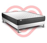 Ensemble Vitalpower 140 X 200 Cm Sommier Kit Blanc