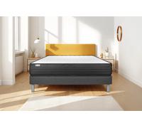 Ensemble VITALPOWER 160 x 190 cm sommier Kit gris - 20cm - Mousse polyurthane mmoire de forme - Tonique - Sommier kit Gris