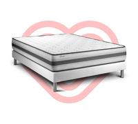 Ensemble VITALPOWER RECOVER 200 x 200 cm sommier Kit blanc