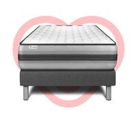 Ensemble VITALPOWER RECOVER 90 x 200 cm sommier Kit gris