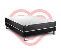 Ensemble VITALSPRING 180 x 200 cm sommier Kit noir