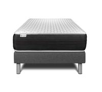 Ensemble VITALSPRING 90 x 190 cm sommier Kit gris