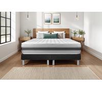 Ensemble VITALSPRING RECOVER 160 x 200 cm - 28cm - Ressorts ensachs et mmoire de forme - Enveloppant - Double sommiers Noir