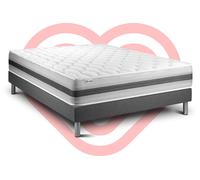 Ensemble Vitalspring Recover 160 X 200 Cm Sommier Kit Gris