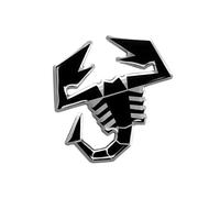 Ensemble Voiture Autocollants Voiture pour Abarth 500 2008-2015 Hatchback, Autocollant métallique Voiture Sticker Voiture Décoration Facile Poser,A