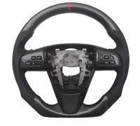 ensemble volant automobile Compatible Avec Mazda Pour 3 Mazdaspeed 2008 2009 2010 2011 2012 2013 Accessoires Voiture Remplacement Volant Fiber Carbone PU(With Left And Right)