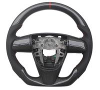ensemble volant automobile Compatible Avec Mazda Pour 3 Mazdaspeed 2008 2009 2010 2011 2012 2013 Accessoires Voiture Remplacement Volant Fiber Carbone PU(No Button)