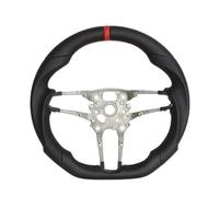 ensemble volant automobile Compatible Avec Pour Macan Pour Cayenne Pour Panamera Pour Taycan 911 2019 2020 2021 2022-2024 Volant PU Lisse Noir Voiture