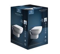 Ensemble WC Ideal Standard i.life A, RimLS+, avec siège de WC à fermeture douce, blanc, T467101