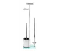 Ensemble WC sur pied - Debar - 4 en 1 - Acier et verre WENKO