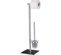 Ensemble wc sur pied en acier inox lima - mat/noir Noir G