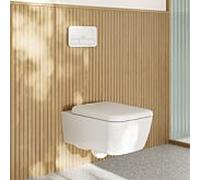 Ensemble WC Villeroy et Boch Skyla Combi-Pack 4682CLR1 370 x 530 x 310 mm, suspendu, avec TwistFlush, blanc Alpin CeramicPlus