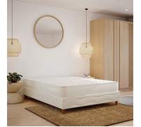 Ensemble ZEN 160x200 - Matelas H20 cm mousse PU Techno Foam - Sommier + 4 pieds - Confort mi-ferme