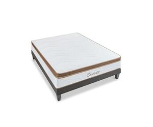 Ensemble ZERMATT 140x200 cm - Matelas Mémoire de forme + Sommier Bois