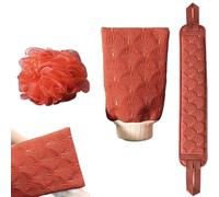 Ensemblee de gants de bain pour épurateur de -ensemble d'épurateur de ddos, nettoyant pour le 3X, laveuse de pour hommes et femmes, outil de bain, ensemble de ggommage corporel