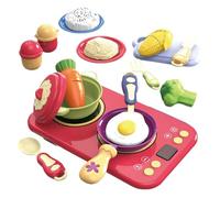 Ensembles Alimentaires Jouets pour Cuisine | Jouet De Cuisine Éducatif avec Son Et Lumière pour D'Âge Préscolaire,Cadeau d'anniversaire pour Jeu de Rôle Créatif Filles et Garçons