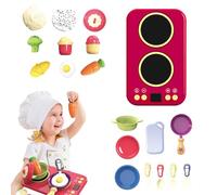 Ensembles Alimentaires Jouets pour Cuisine - Jouet De Cuisine Éducatif avec Son Et Lumière pour D'Âge Préscolaire | Jouet Éducatif Et Ludique pour Filles Garçons Anniversaire Activités Maternelle