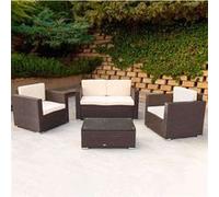 Aktive Table With 2 Armchairs Noir
