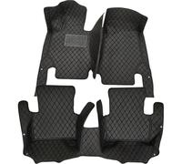 Ensembles Complets Tapis Voiture Universels 5 Places Intérieur Durable pour Mitsubishi pour Outlander 2013 - 2016(Black Black,LHD)