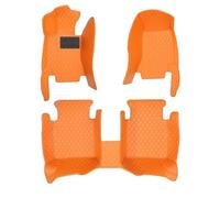 Ensembles Complets Tapis Voiture Universels Accessoires D'intérieur Durables Imperméables pour Toyota pour Yaris 2021 - 2023(Orange,LHD)