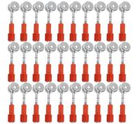 Ensembles Connecteur de Meubles à Came 30, Lot de Sets | Raccords à Verrouillage à Came, Écrou Pré-inséré, pour Bibliothèques et Armoires, Design Affleurant