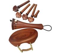 Ensembles D'accessoires Pour Violon Accessoires Pour Violon En Bois De Rose Raccords Chevilles Pièce Dextrémité Réglage Fin Mentonnière Avec Pince(3/4)