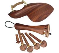 Ensembles D'accessoires Pour Violon Accessoires Pour Violon En Bois De Rose Raccords Chevilles Pièce Dextrémité Réglage Fin Mentonnière Avec Pince(4)