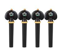 Ensembles D'accessoires Pour Violon Quatre Chevilles De Réglage Pour Violon Accessoires Dinstruments À Cordes Trou Ouvert En Ébène Sculpté(3/4)